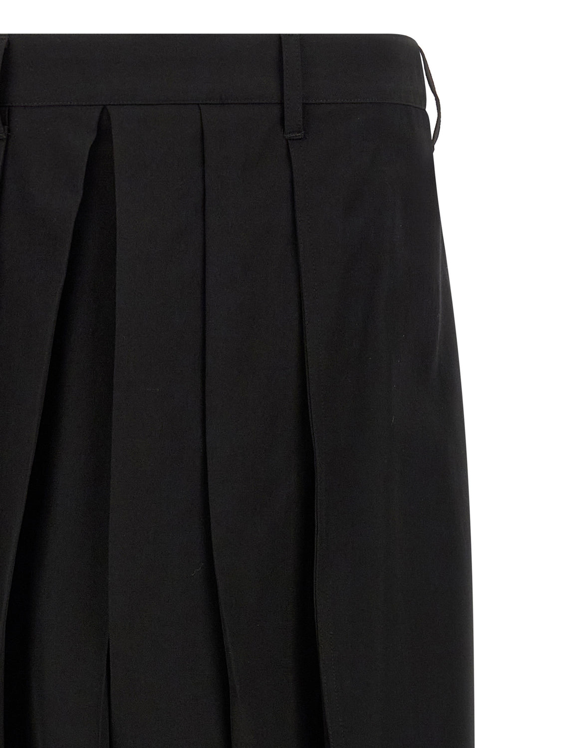 Black Wool Casual Pants