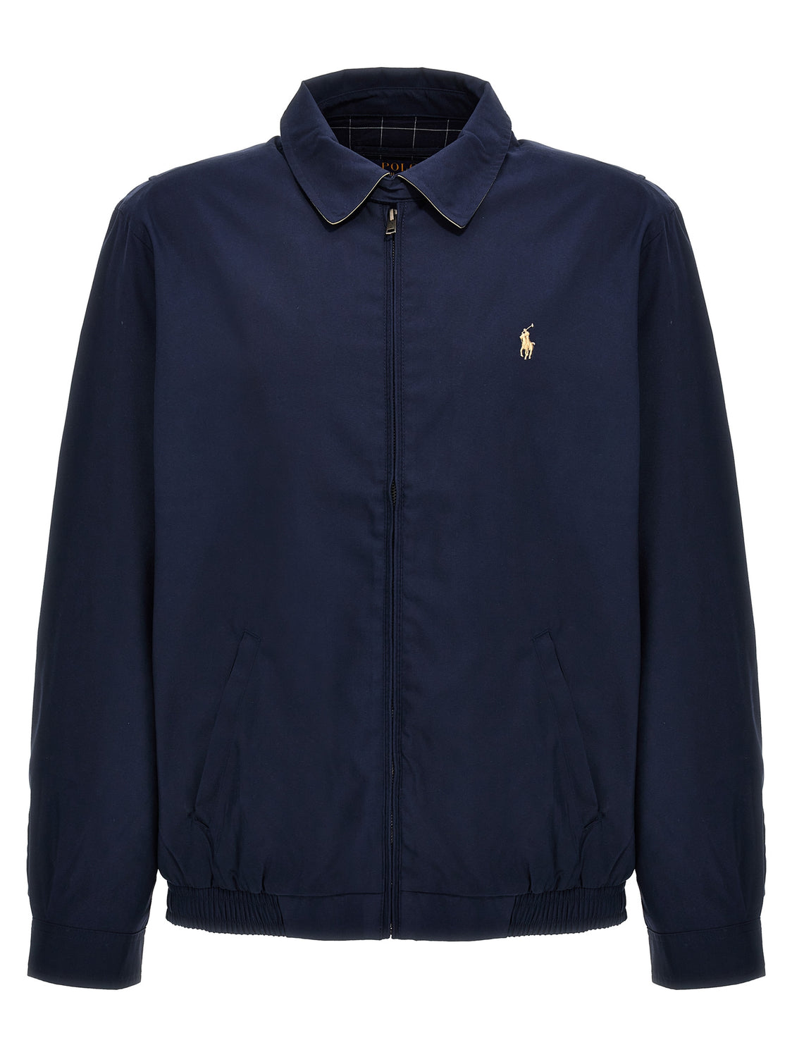 Blue Polyester Bomber