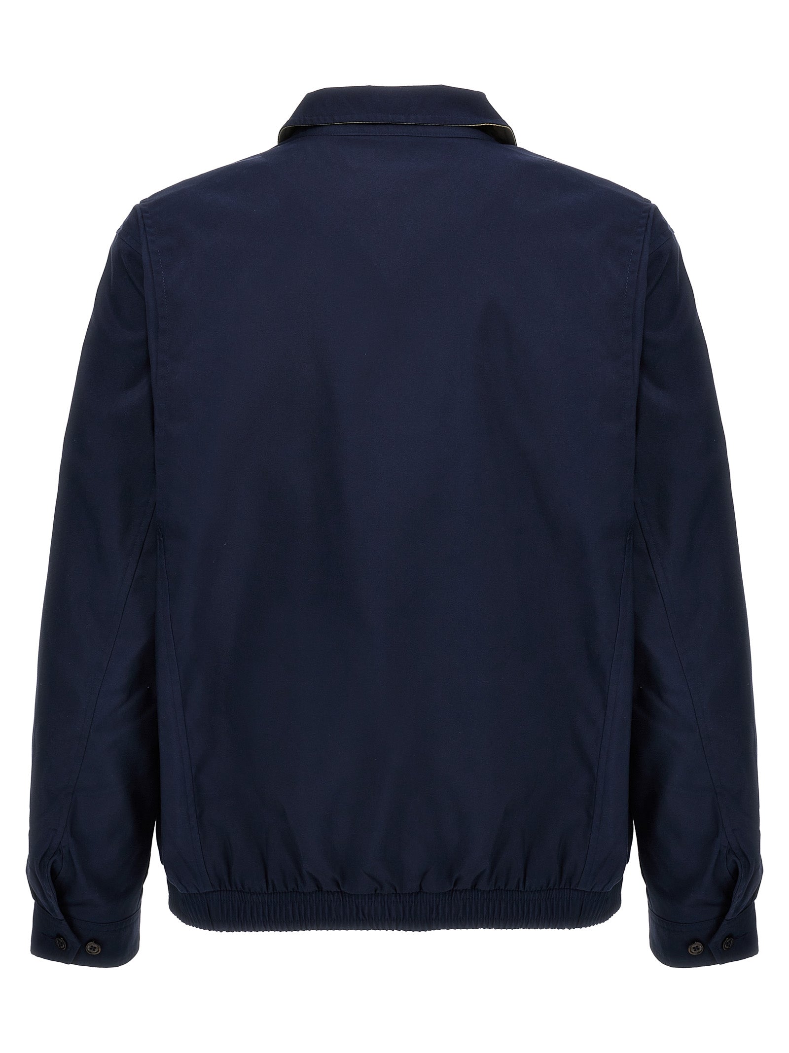 Blue Polyester Bomber