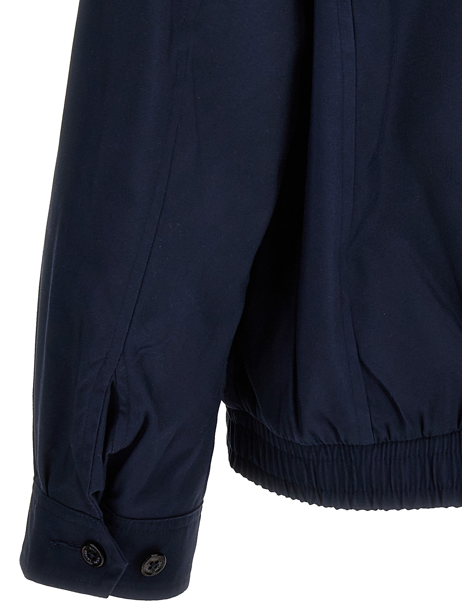 Blue Polyester Bomber