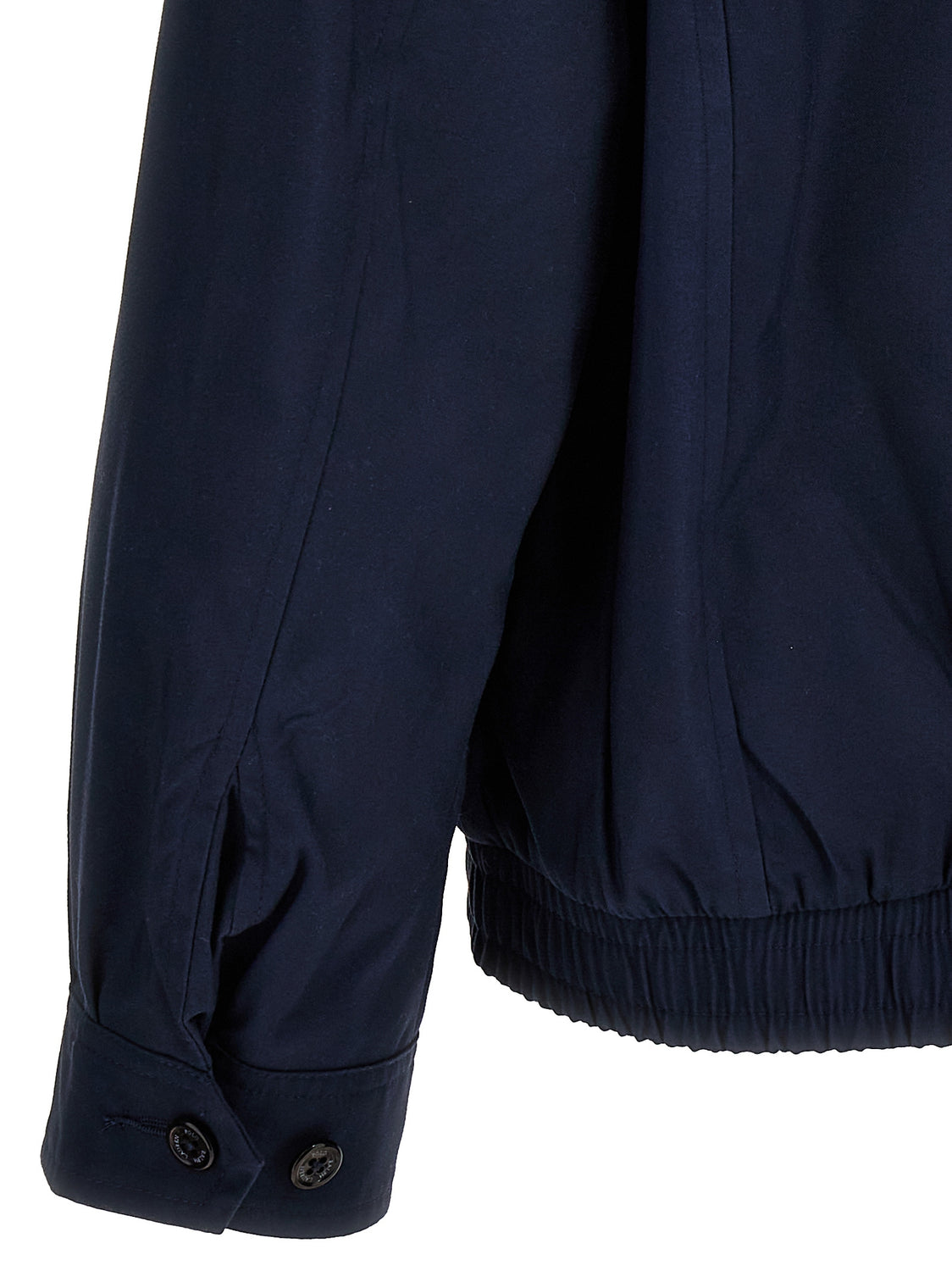 Blue Polyester Bomber