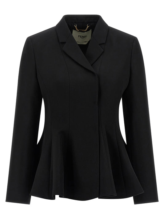 Black Virgin Wool Blazer