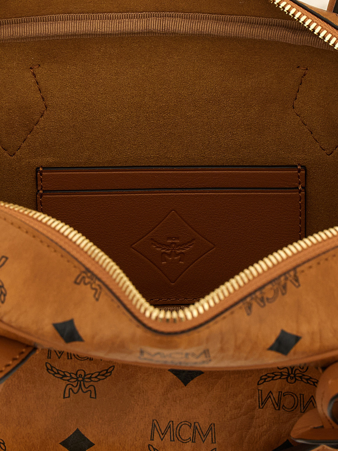 Brown Polyethylene Shoulder Bag