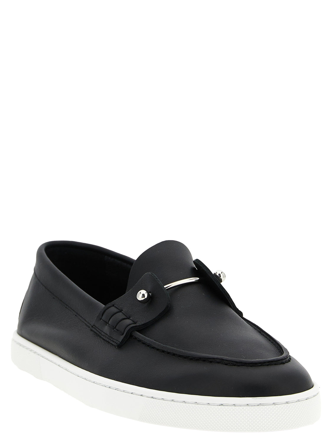 Black Calfskin Slip-On Loafers