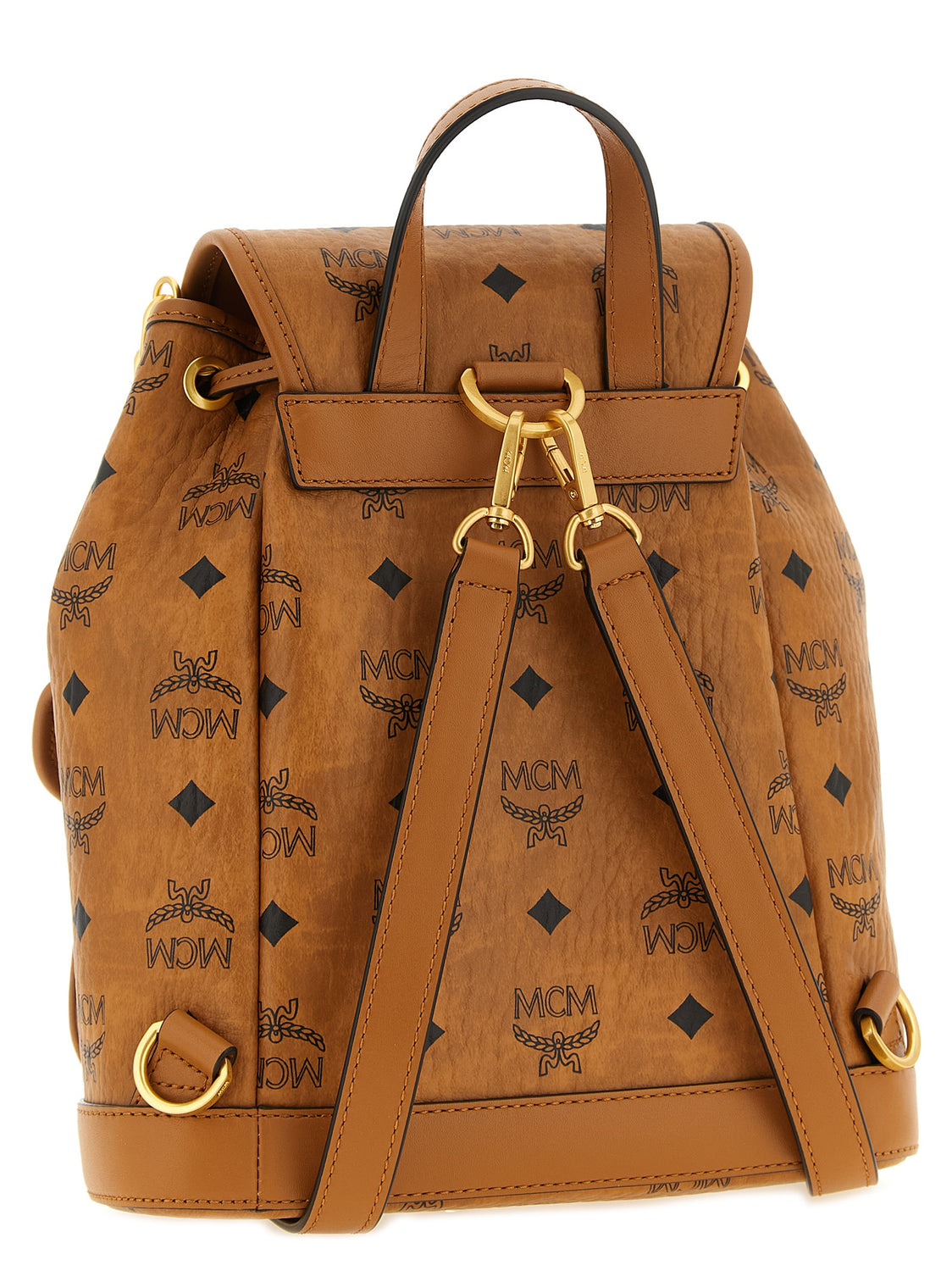 Brown Polyethylene Backpack