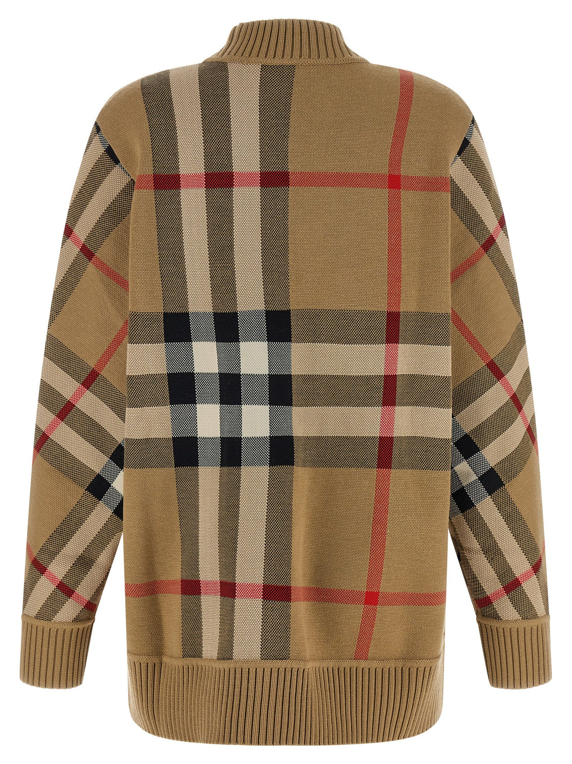 Beige Polyester Cardigan
