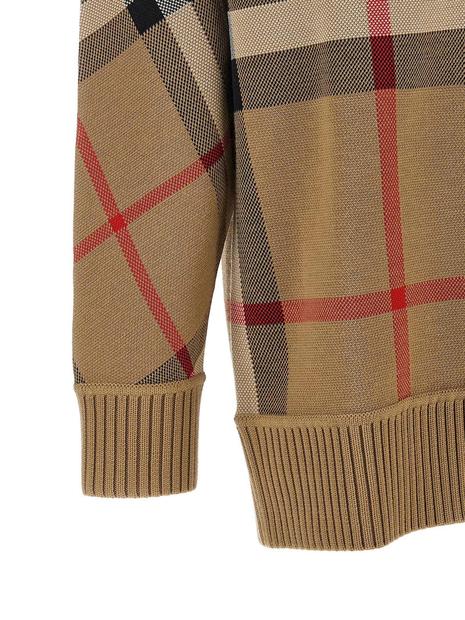 Beige Polyester Cardigan