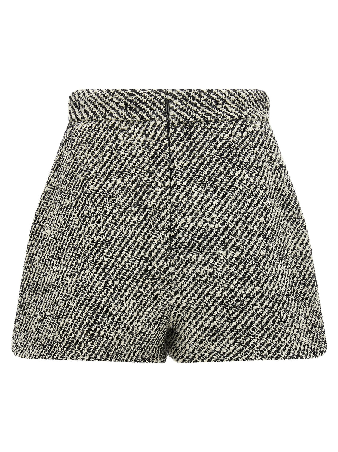 Bicolor Virgin Wool Bermuda Shorts