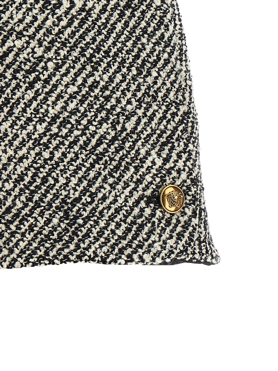 Bicolor Virgin Wool Bermuda Shorts