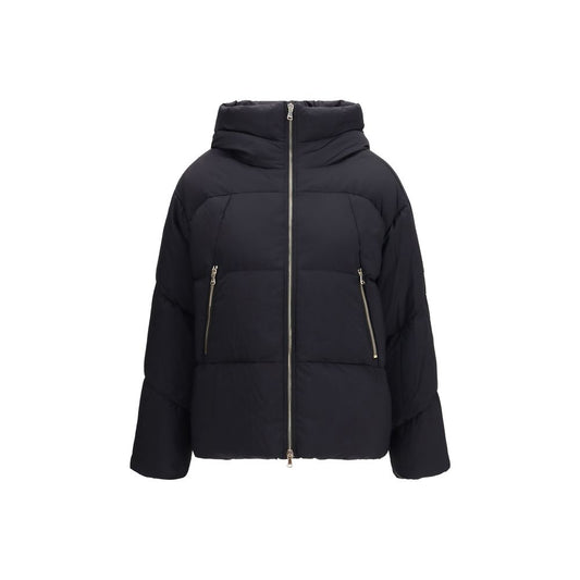 Black Nylon Full-Length Jacket