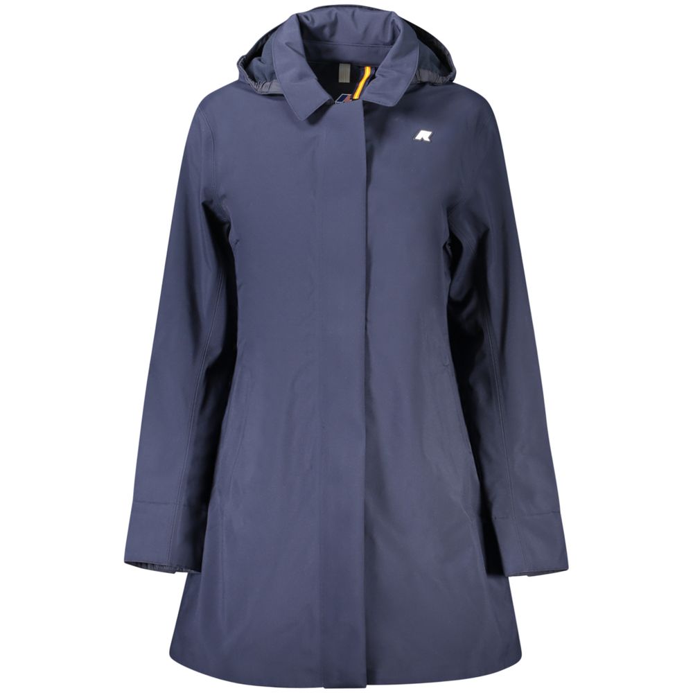 Blue Polyester Womens Jacket