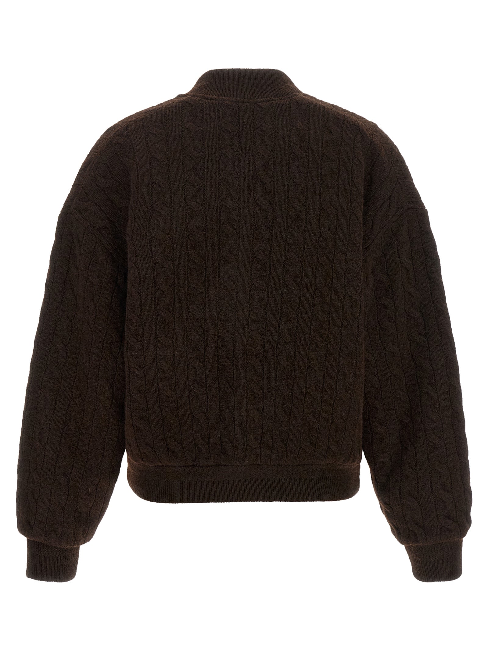 Brown Wool Bomber