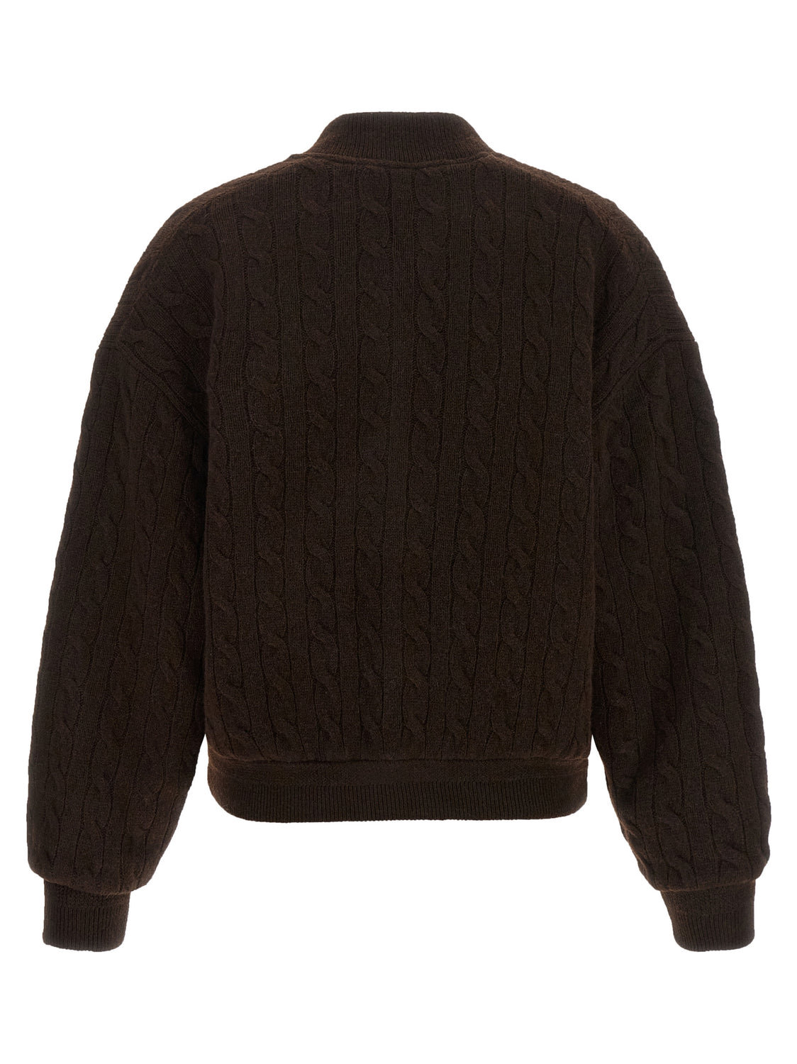 Brown Wool Bomber