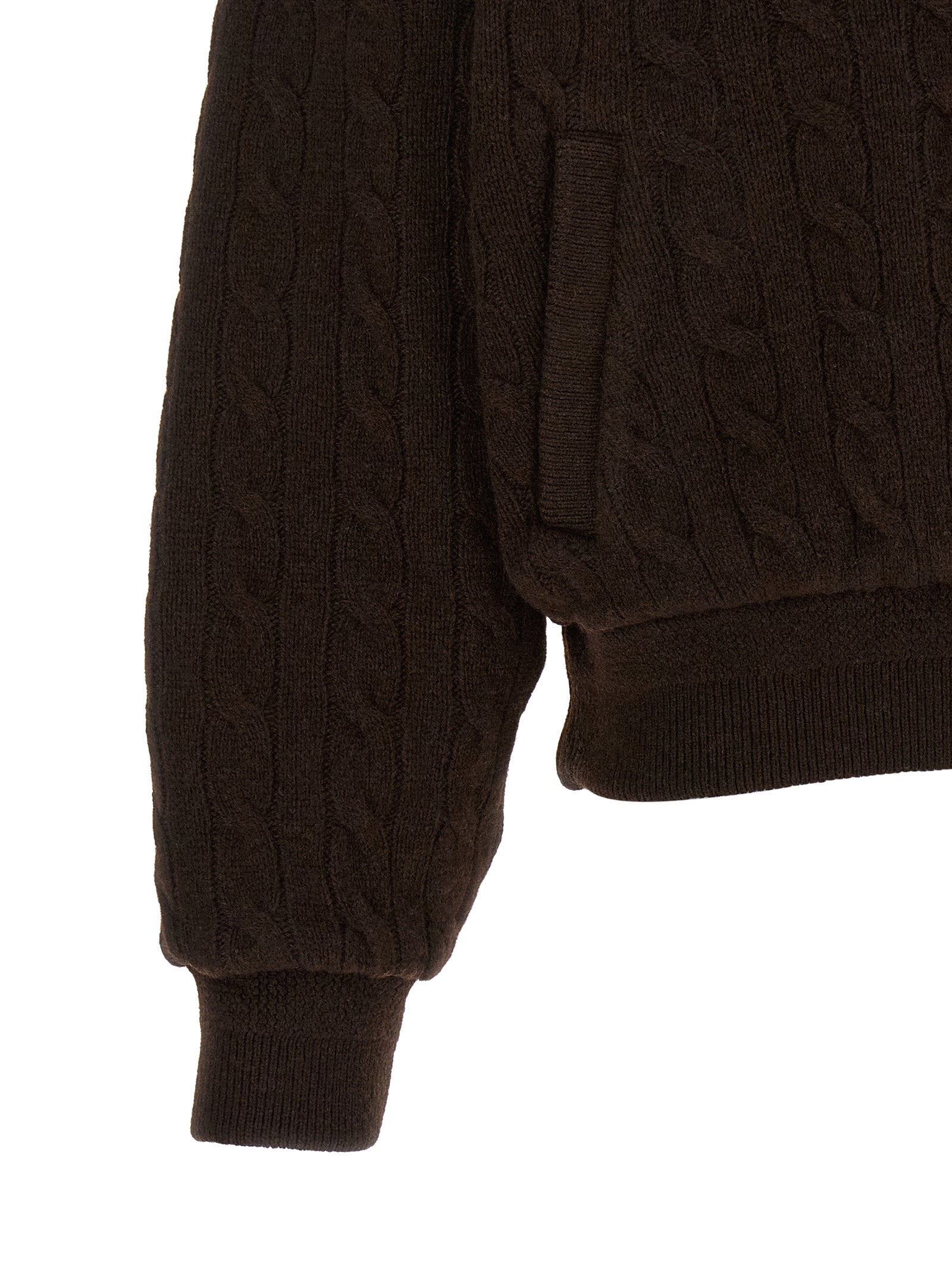 Brown Wool Bomber