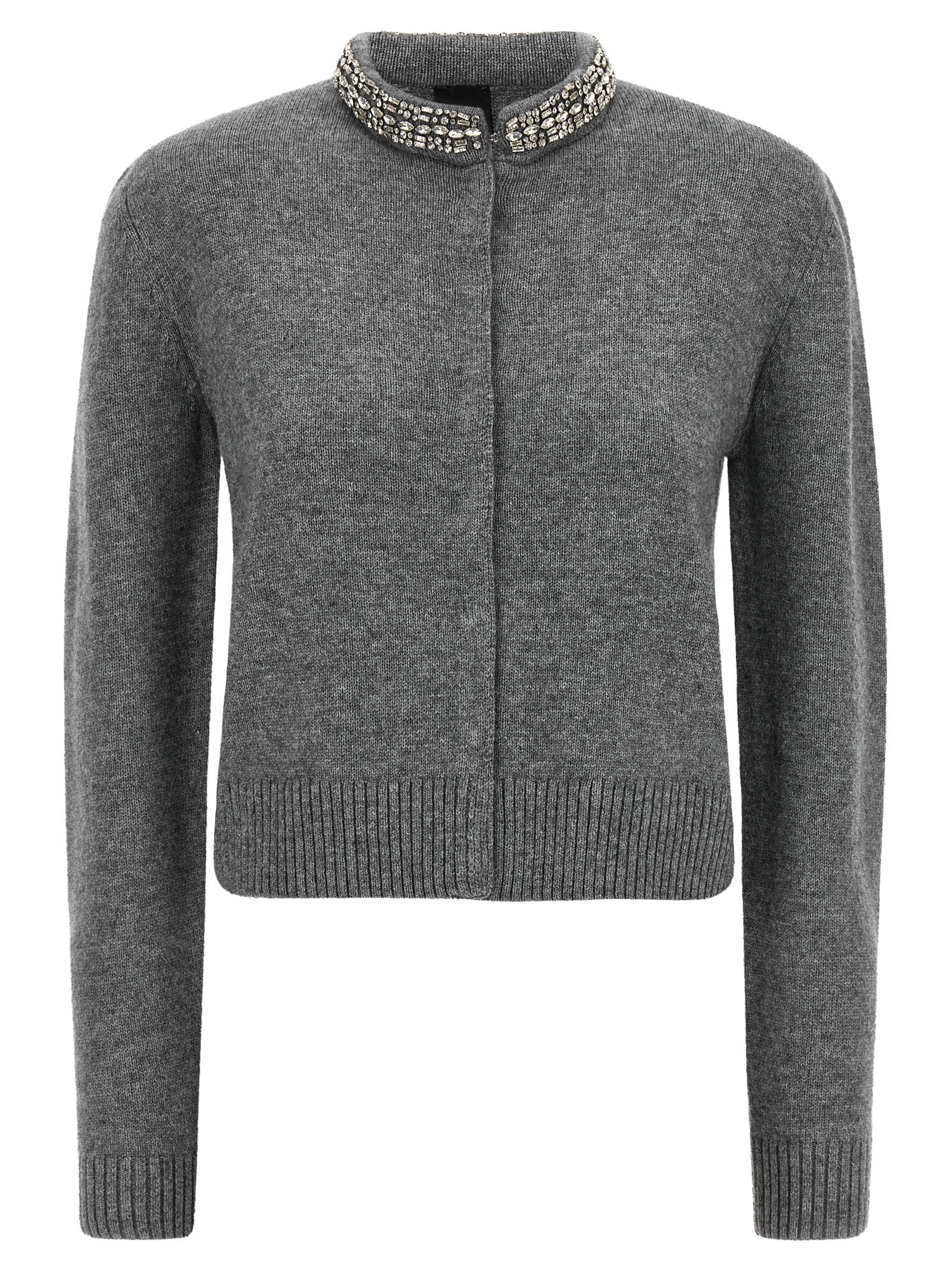Gray Wool Cardigan