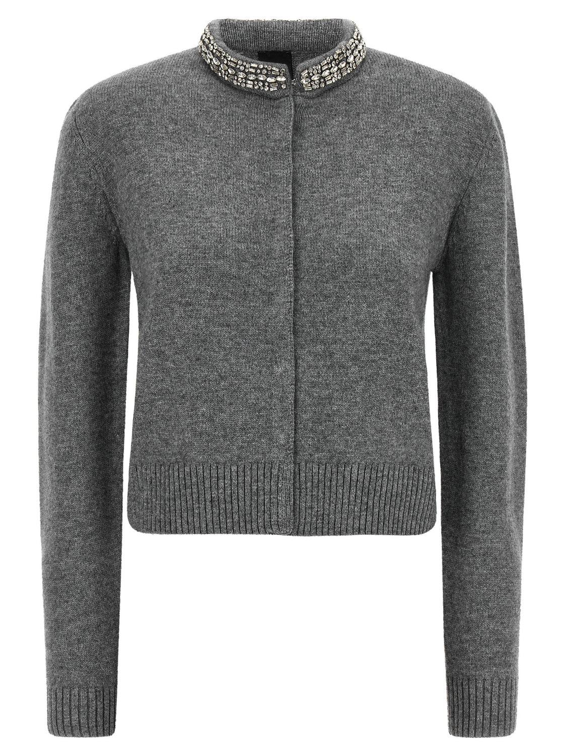 Gray Wool Cardigan