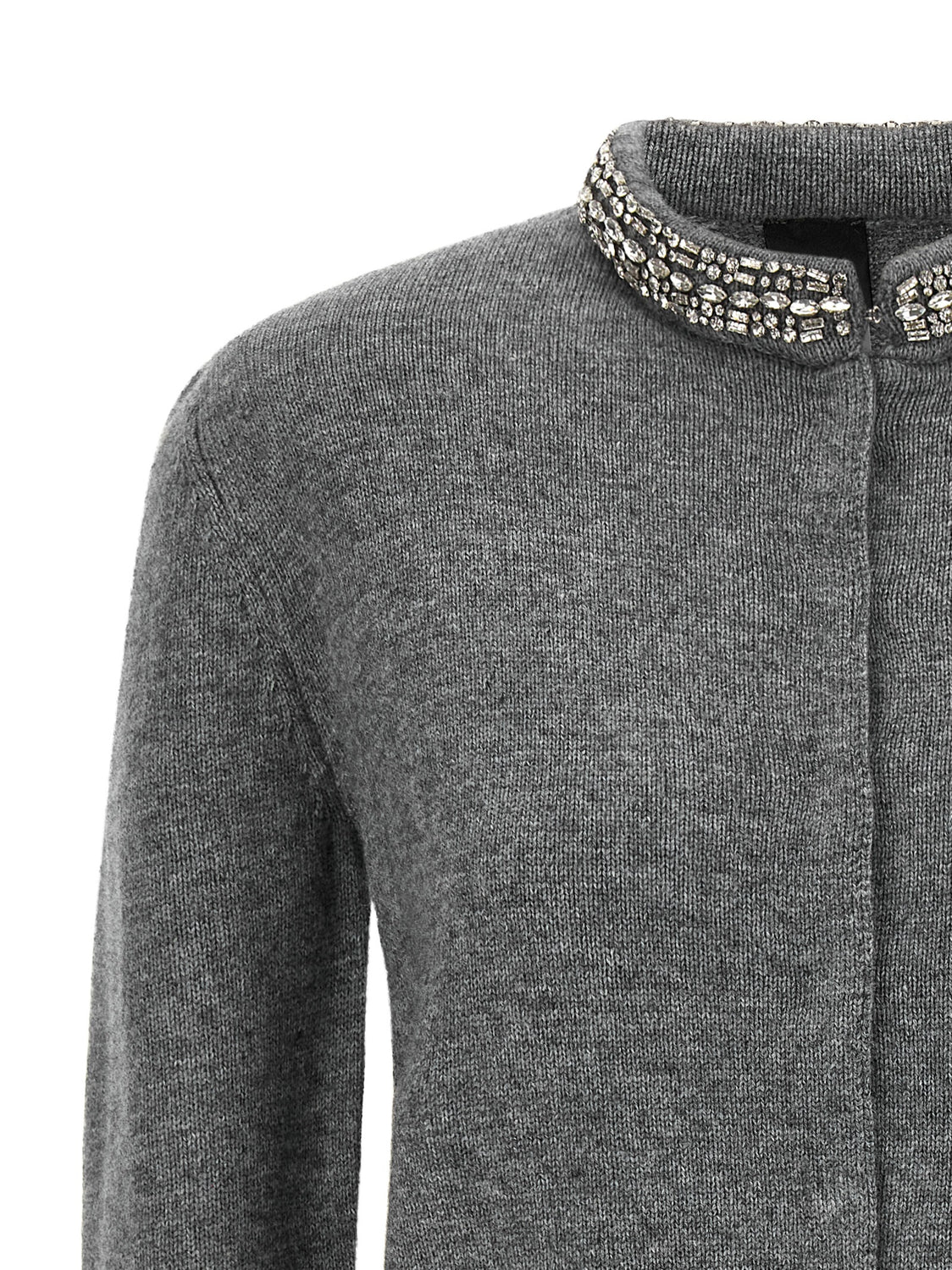 Gray Wool Cardigan