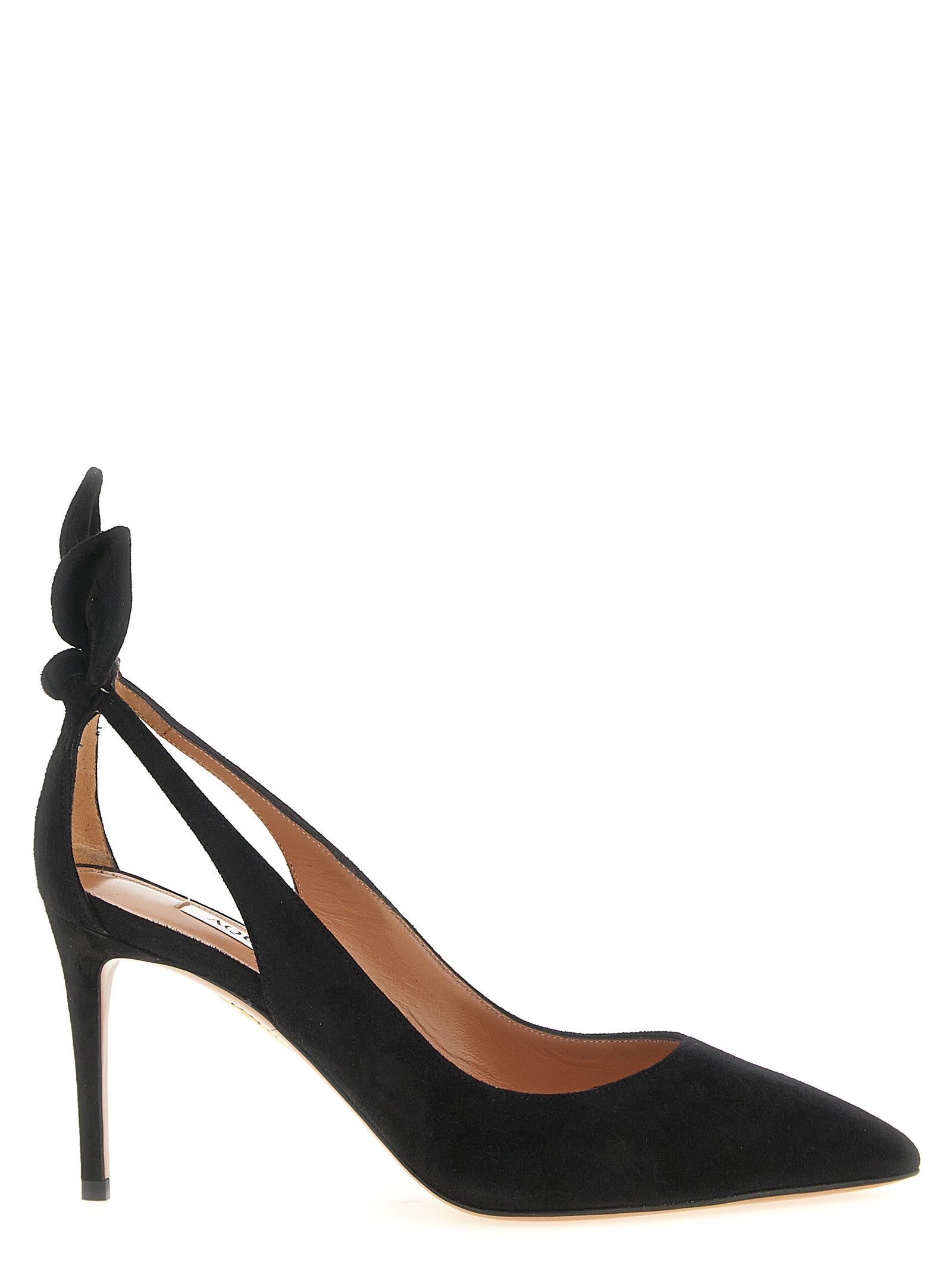 Black Calfskin High Heel Pumps