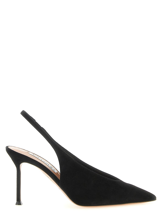 Black Calfskin High Heel Pumps
