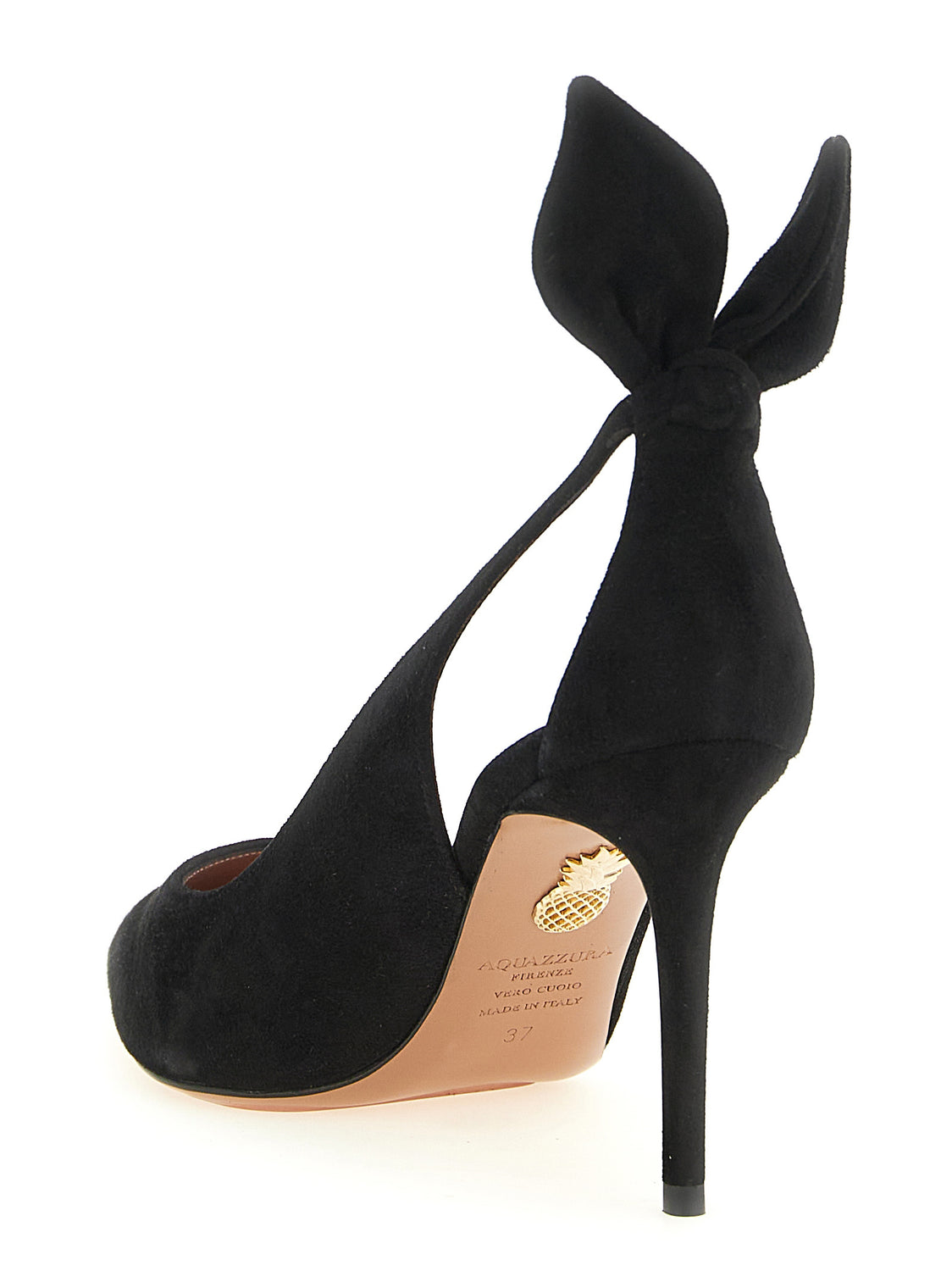 Black Calfskin High Heel Pumps