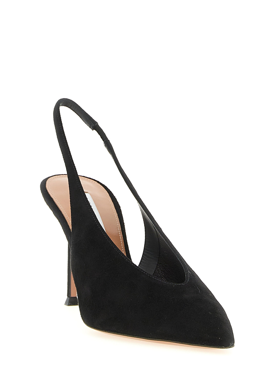 Black Calfskin High Heel Pumps
