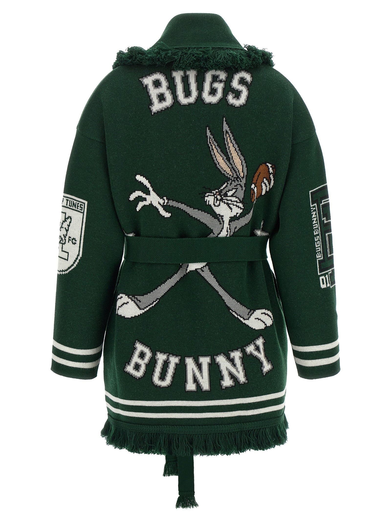 Bicolor Virgin Wool Cardigan