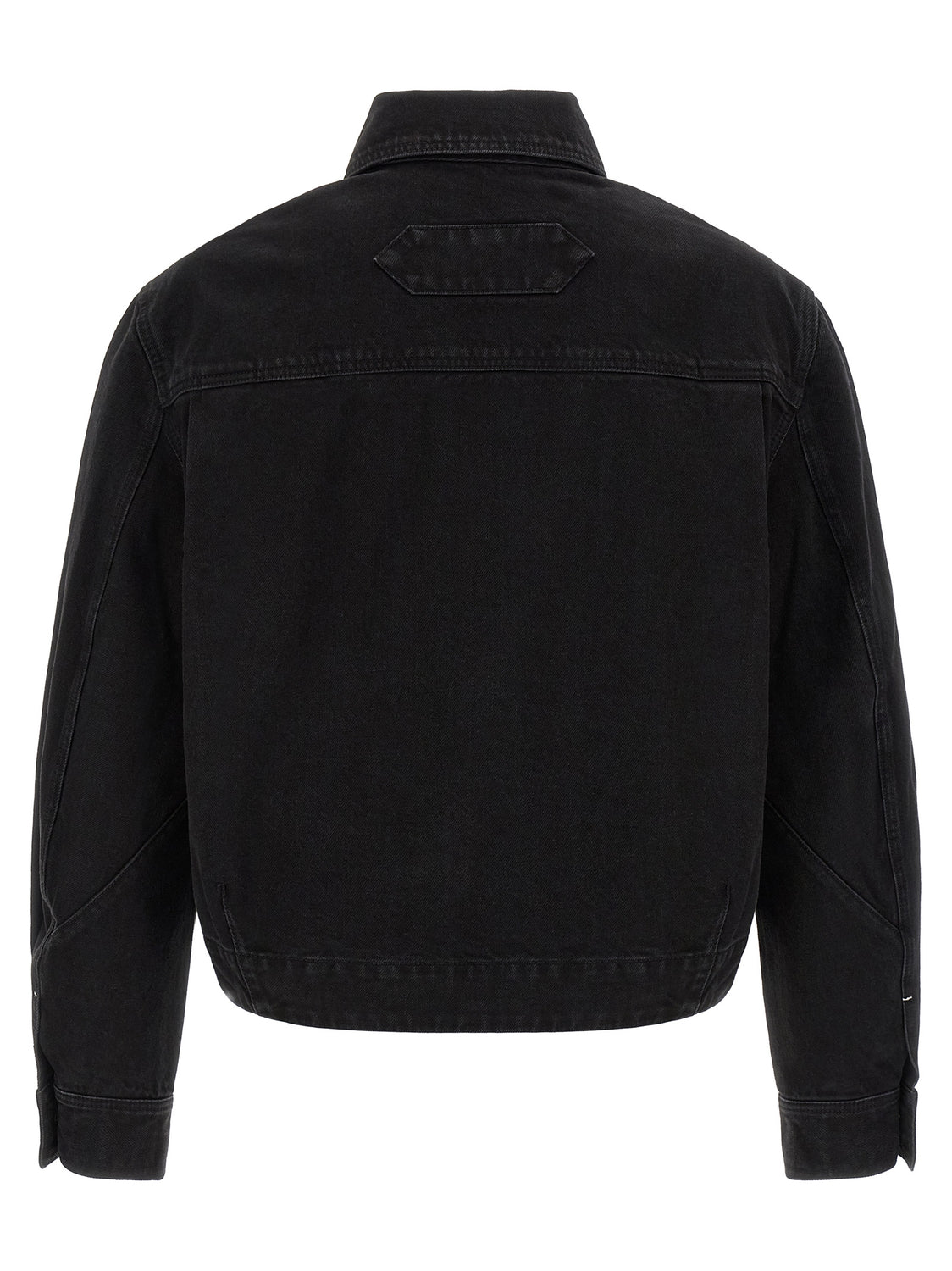 Black Cotton Denim Jacket