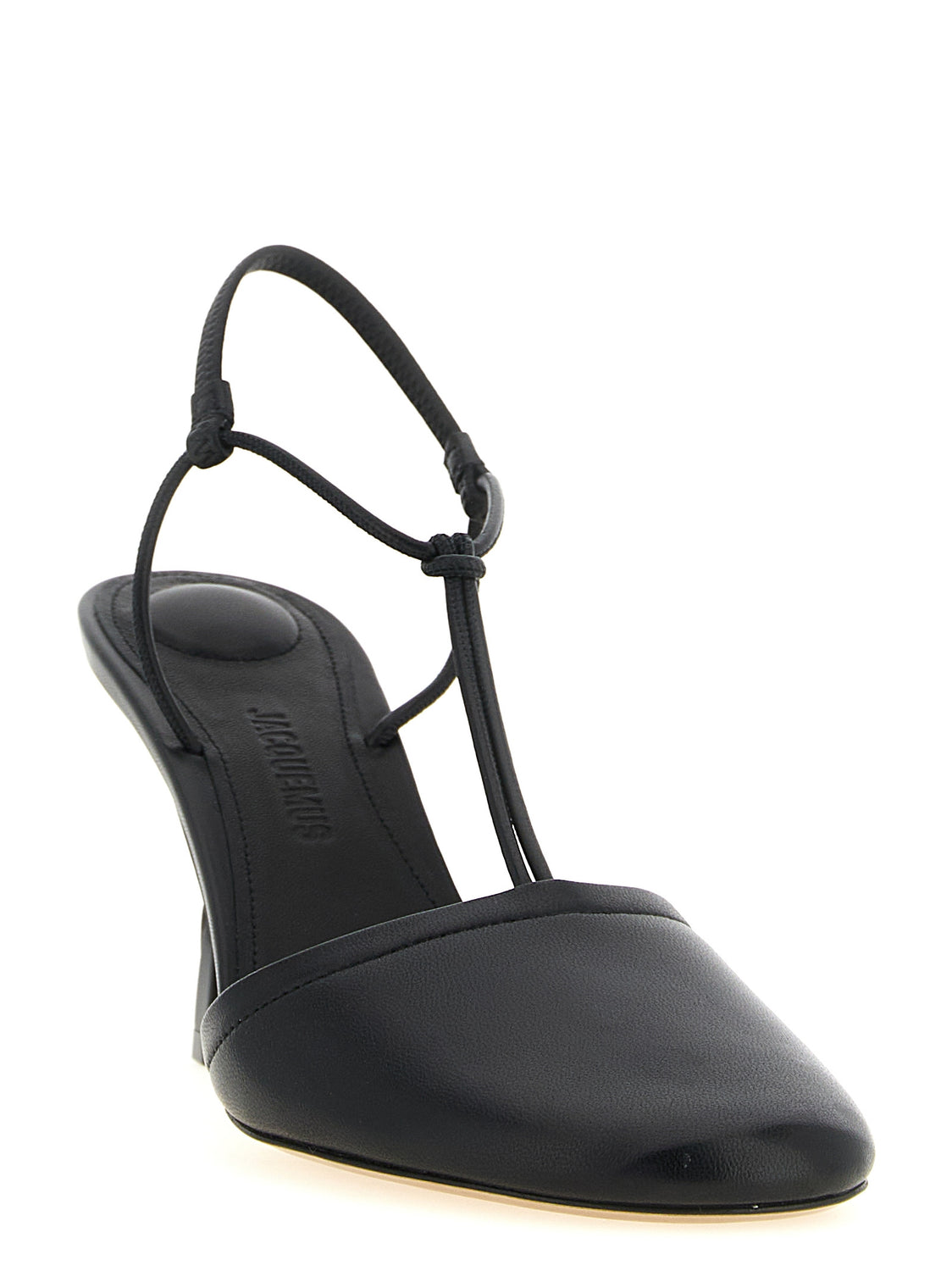 Black Lamb Leather High Heel Pumps