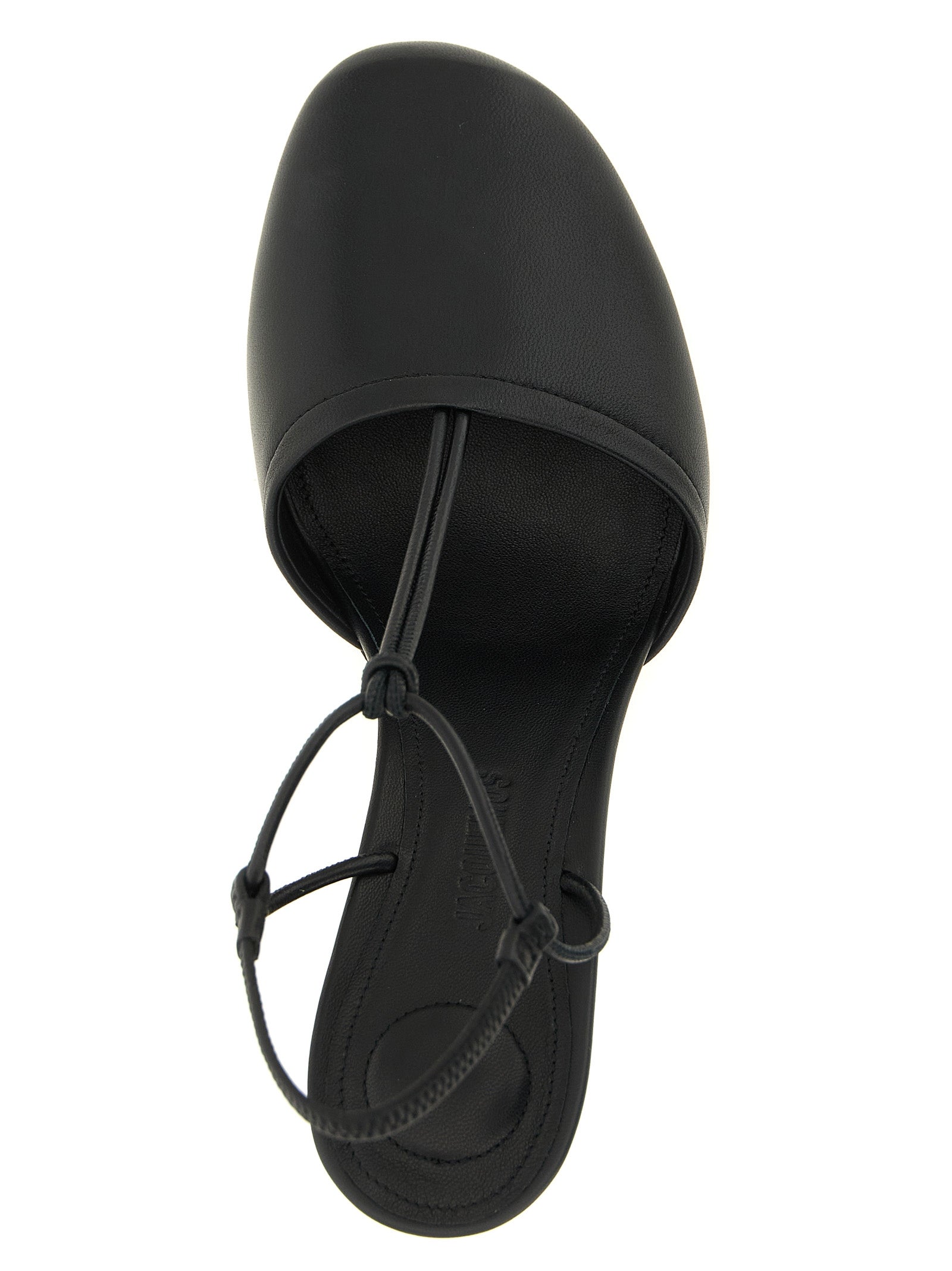 Black Lamb Leather High Heel Pumps