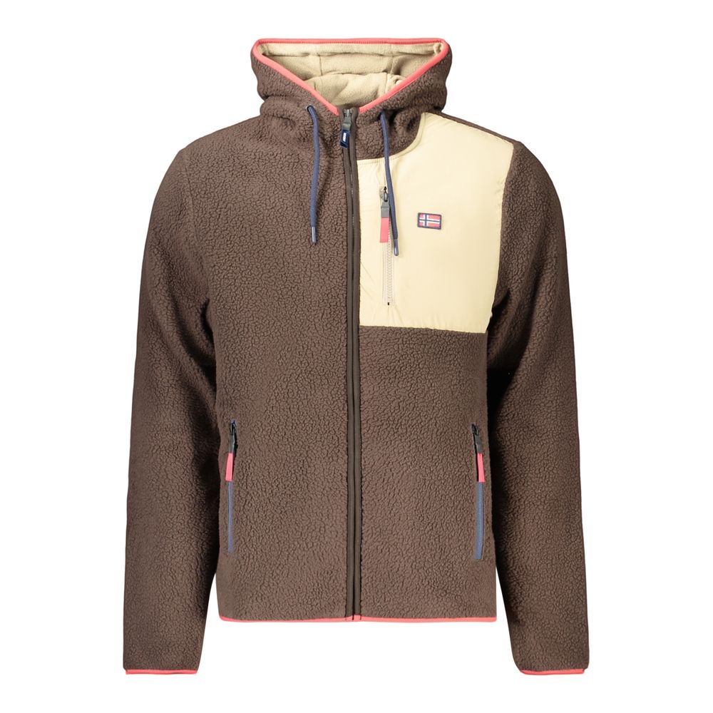 Brown Polyester Sweatshirt