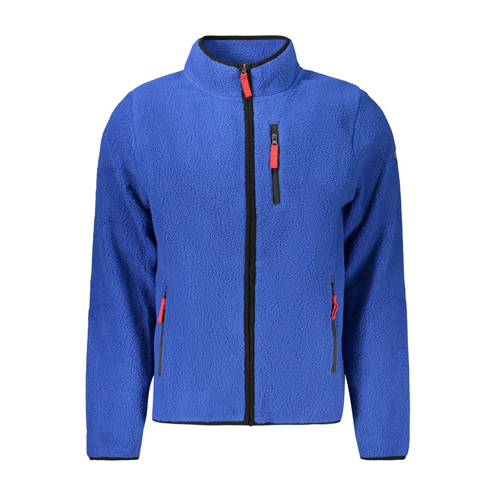 Blue Polyester Sweatshirt