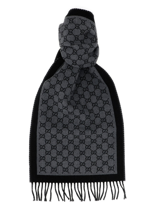 Gray Wool Scarf