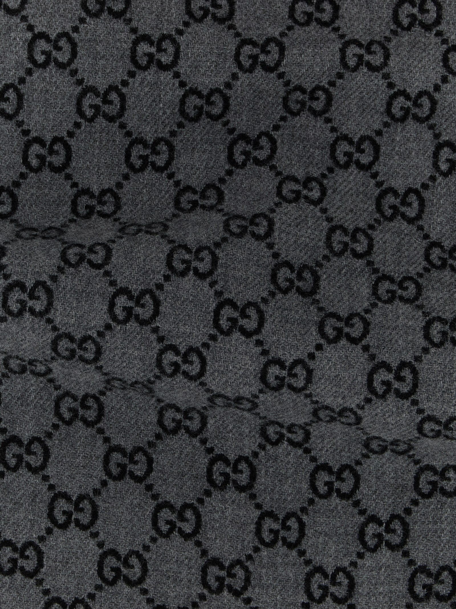 Gray Wool Scarf