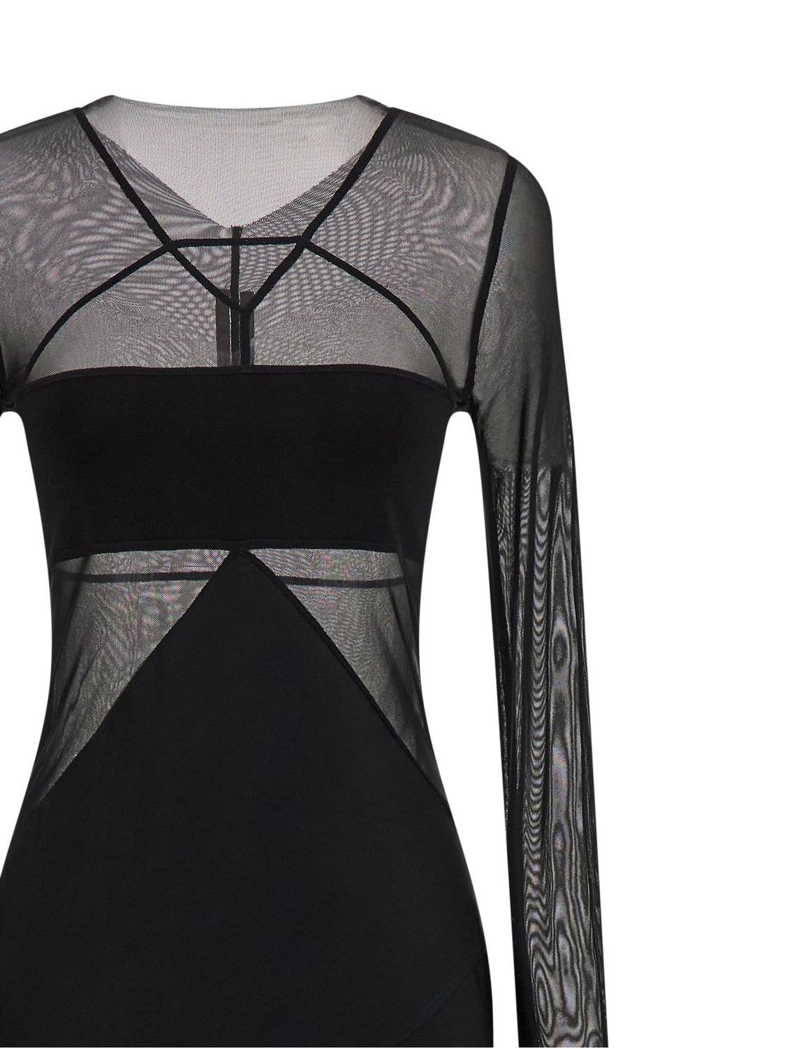 Black Nylon Long Dress