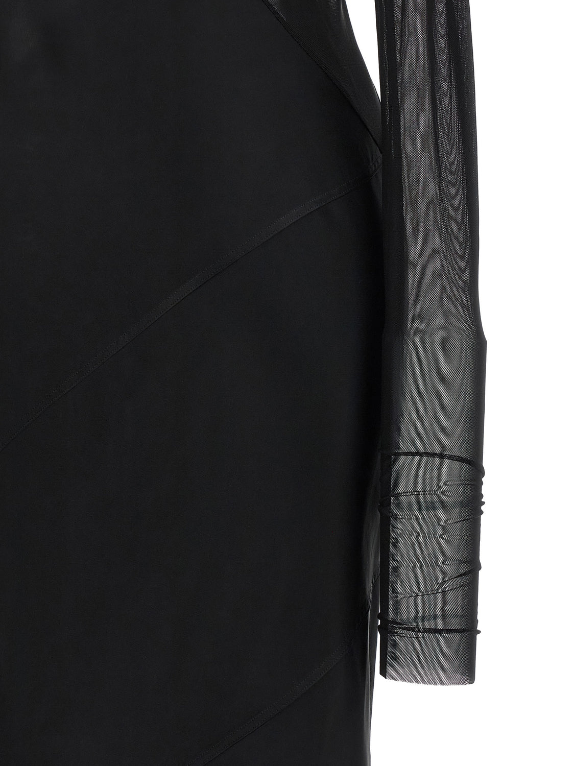 Black Nylon Long Dress