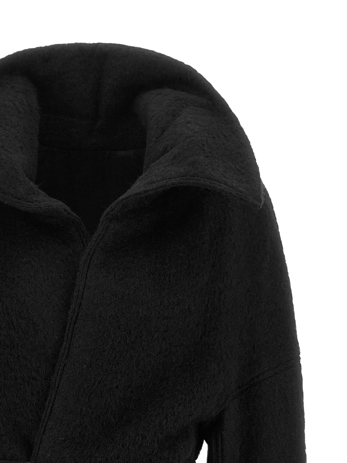 Black Marabou Coat