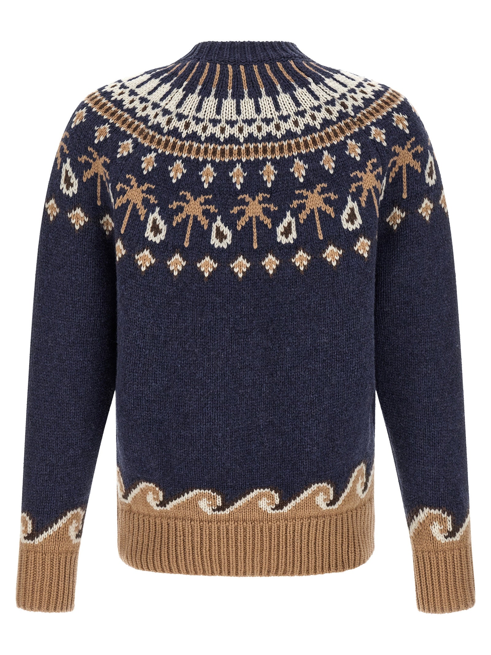 Blue Virgin Wool Cardigan