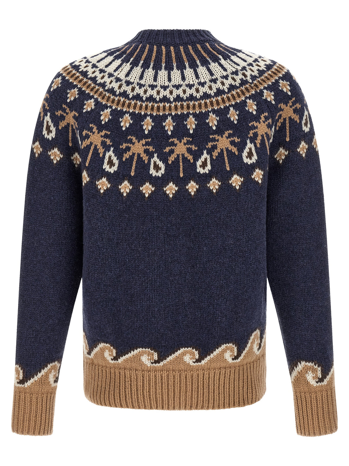 Blue Virgin Wool Cardigan