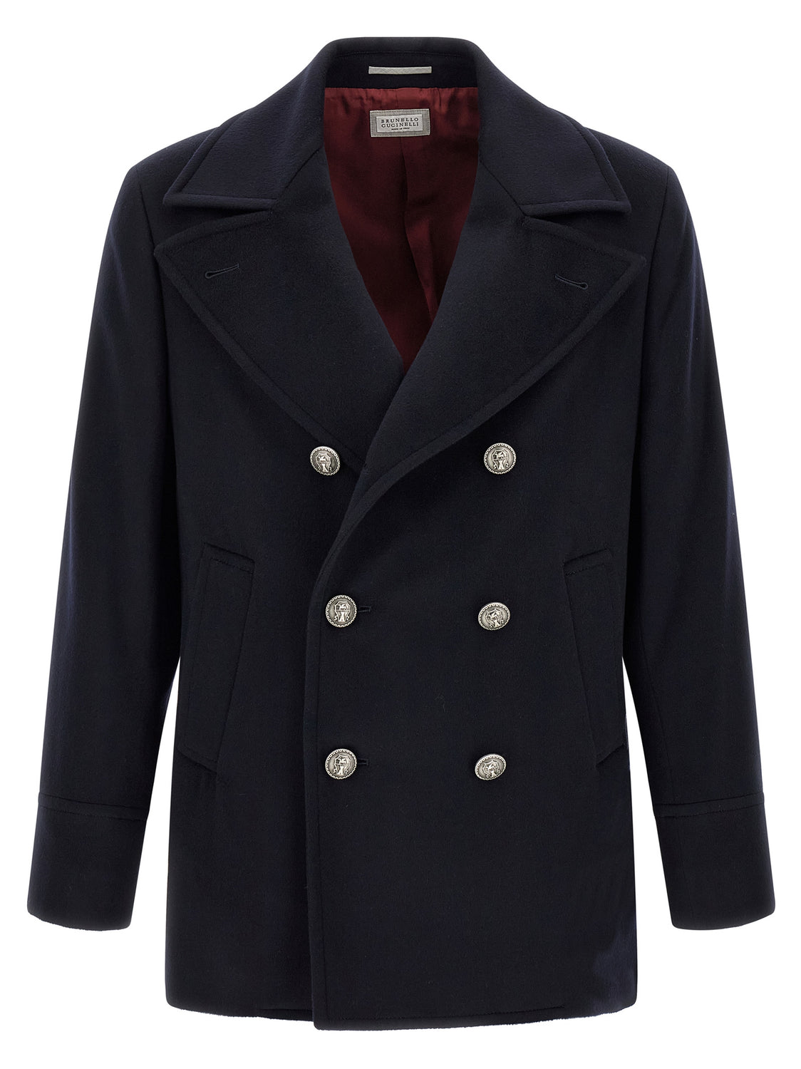 Blue Virgin Wool Coat