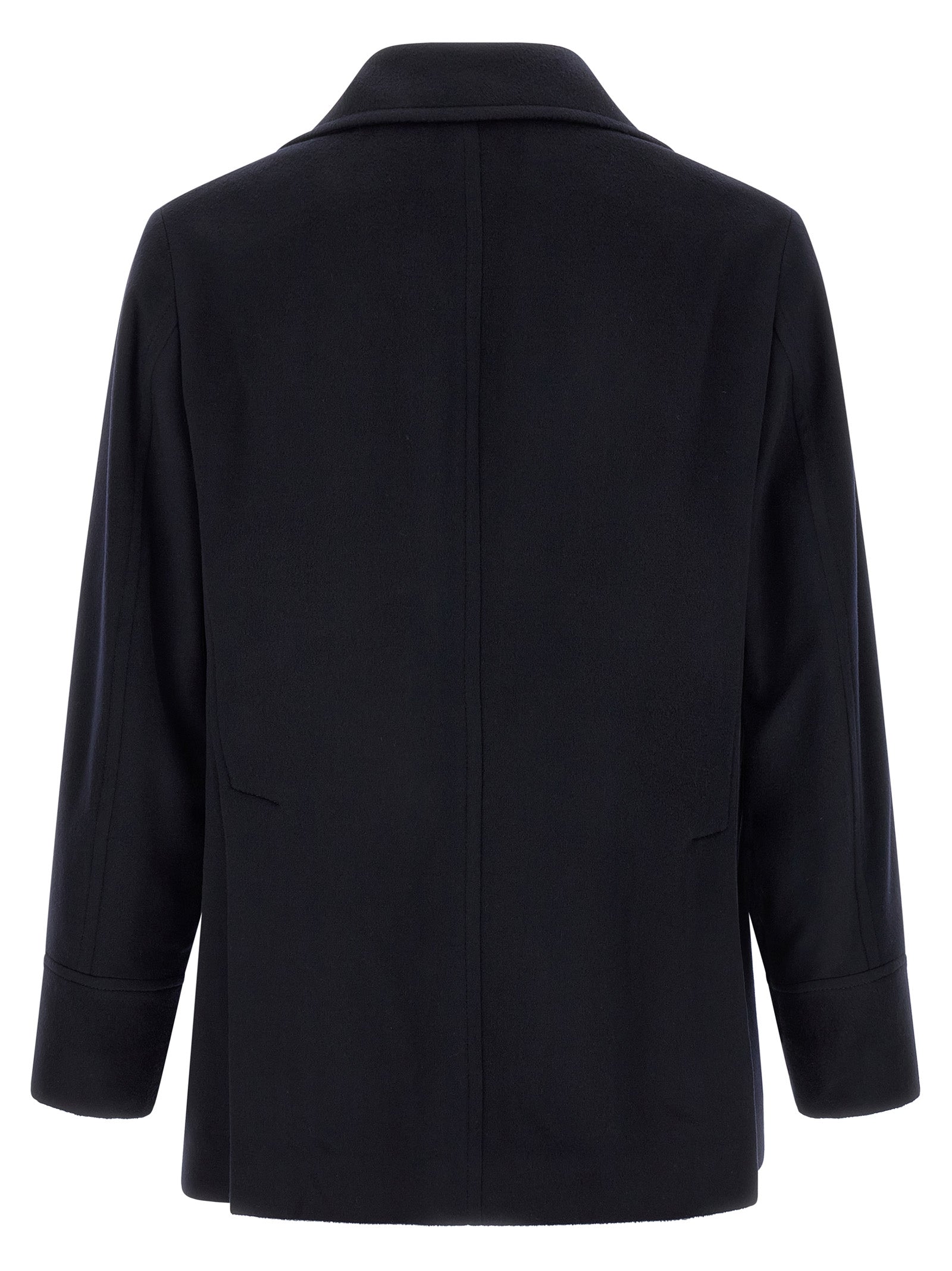 Blue Virgin Wool Coat