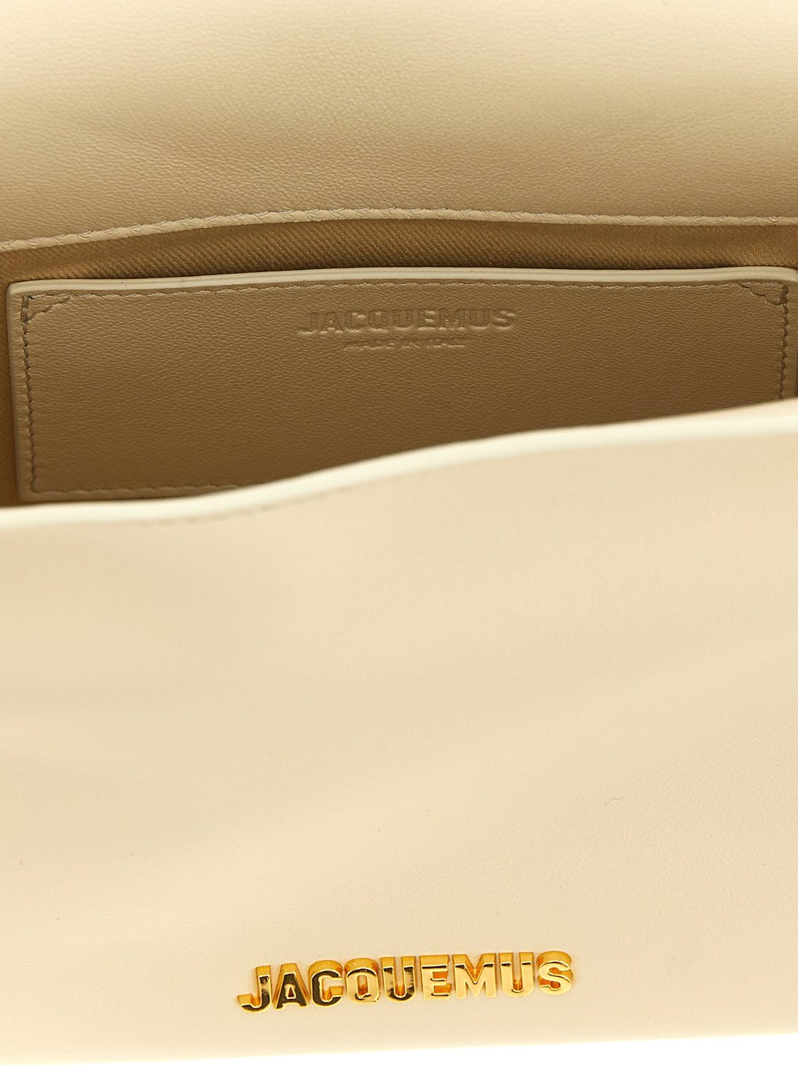 White Lamb Leather Clutch Bag