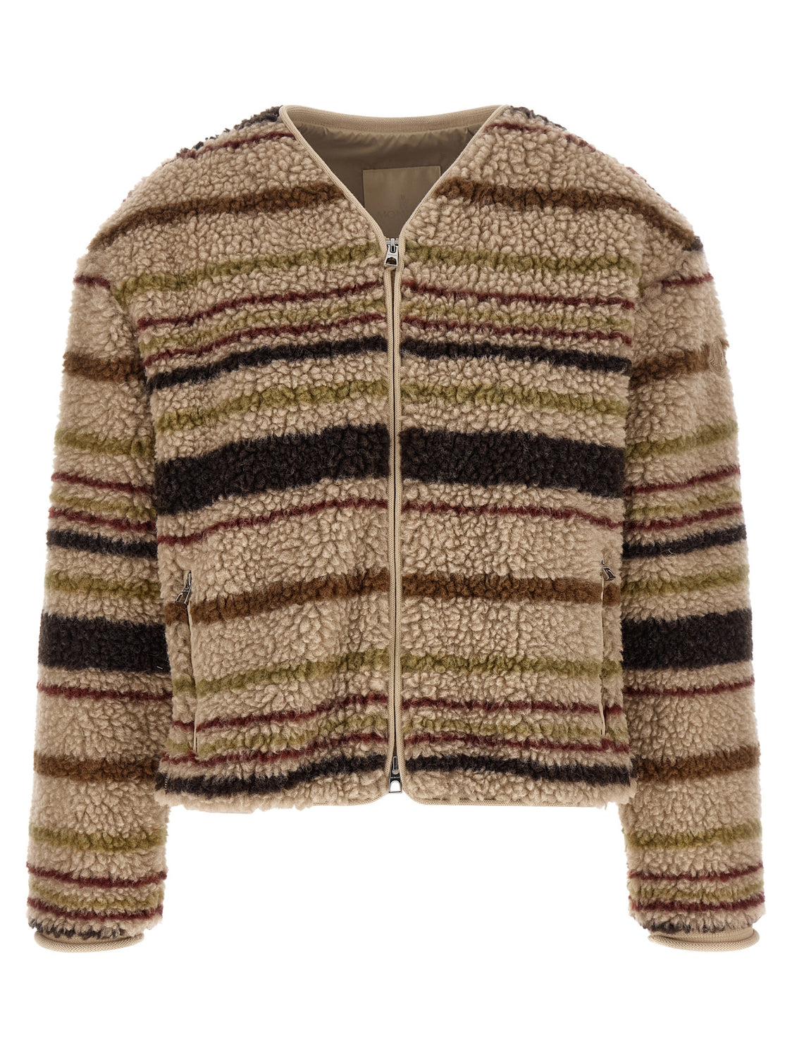 Brown Polyester Cardigan