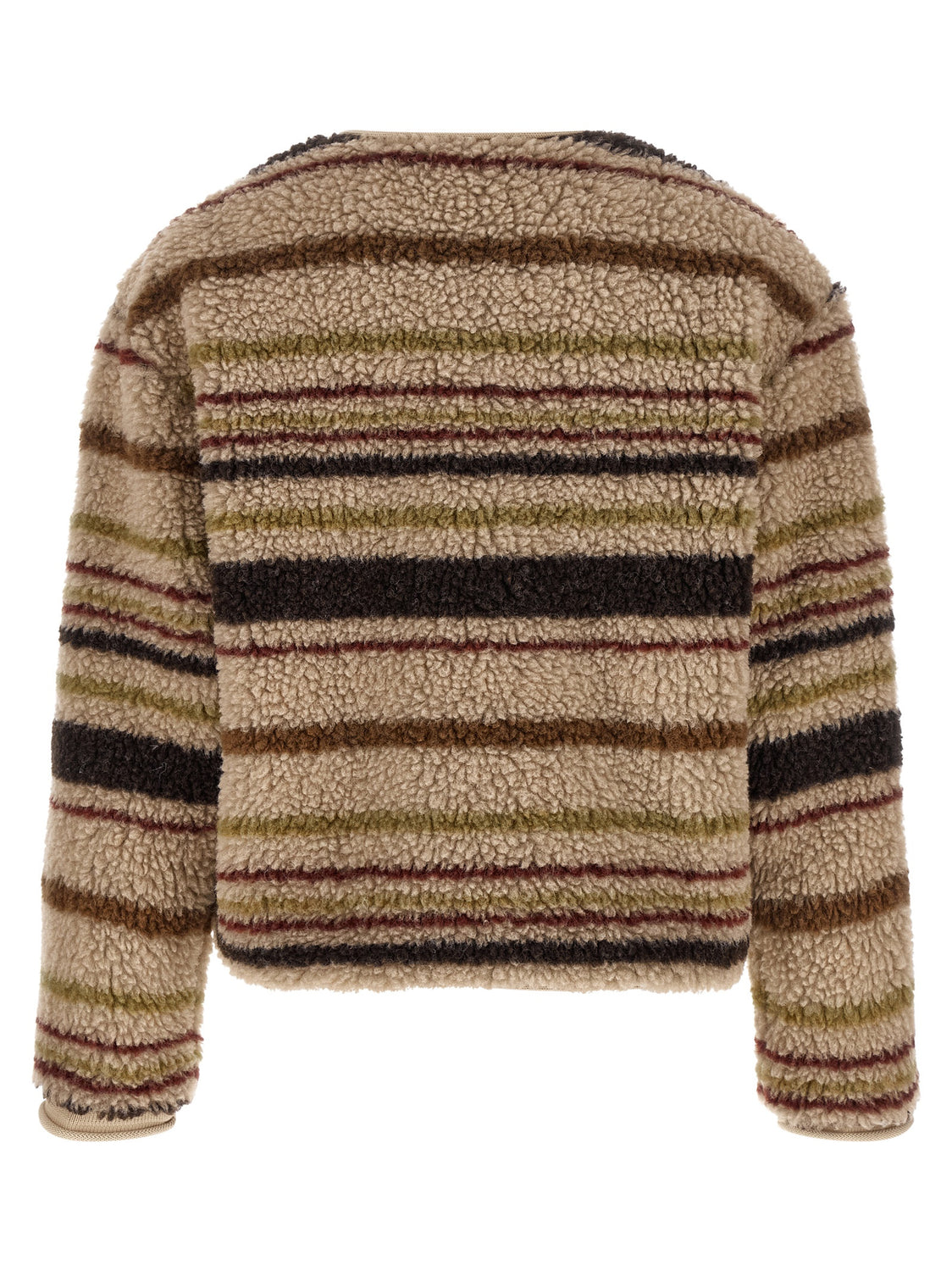 Brown Polyester Cardigan