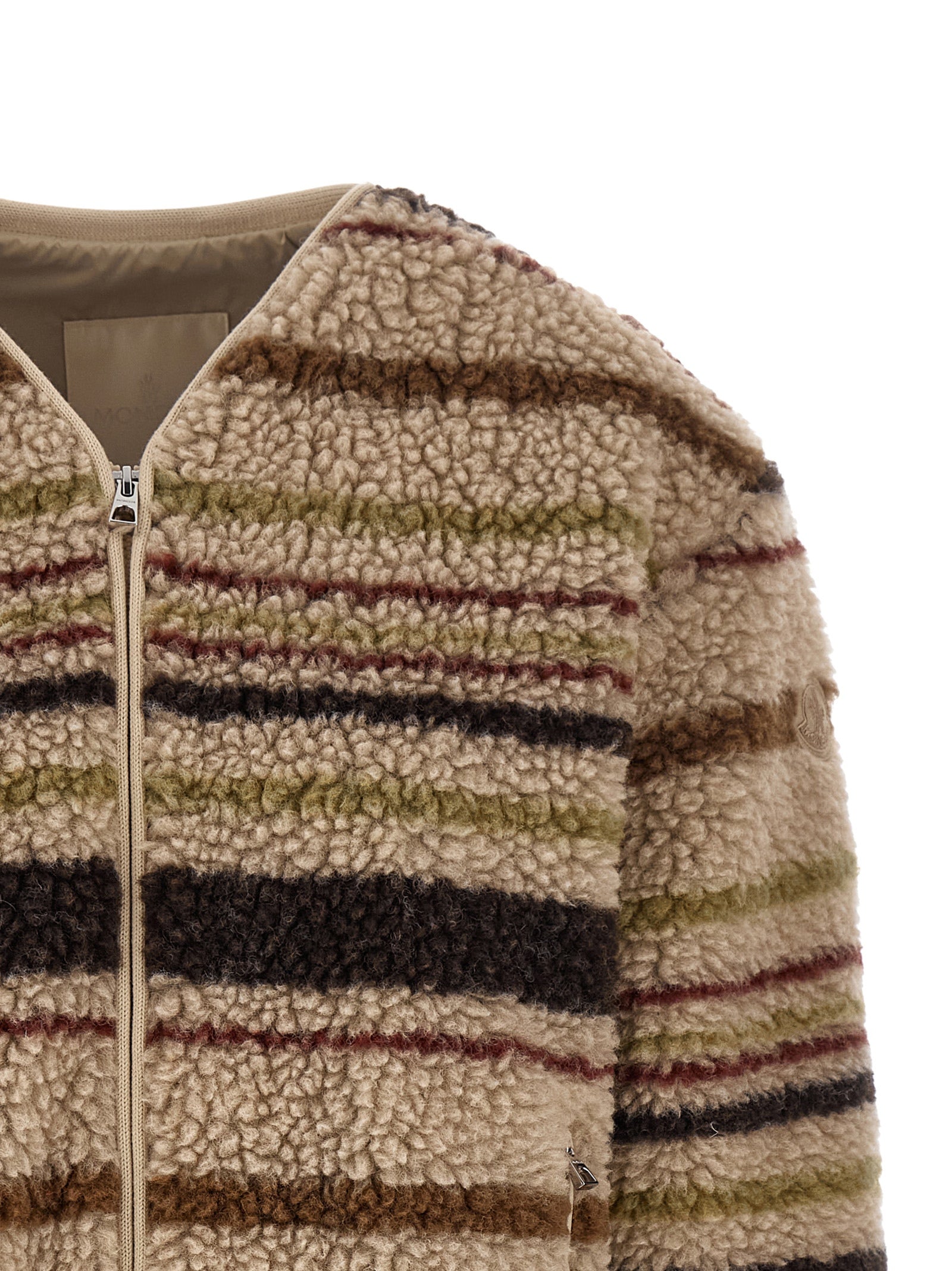 Brown Polyester Cardigan