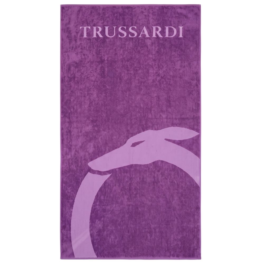 Purple Cotton Men Swim Towel