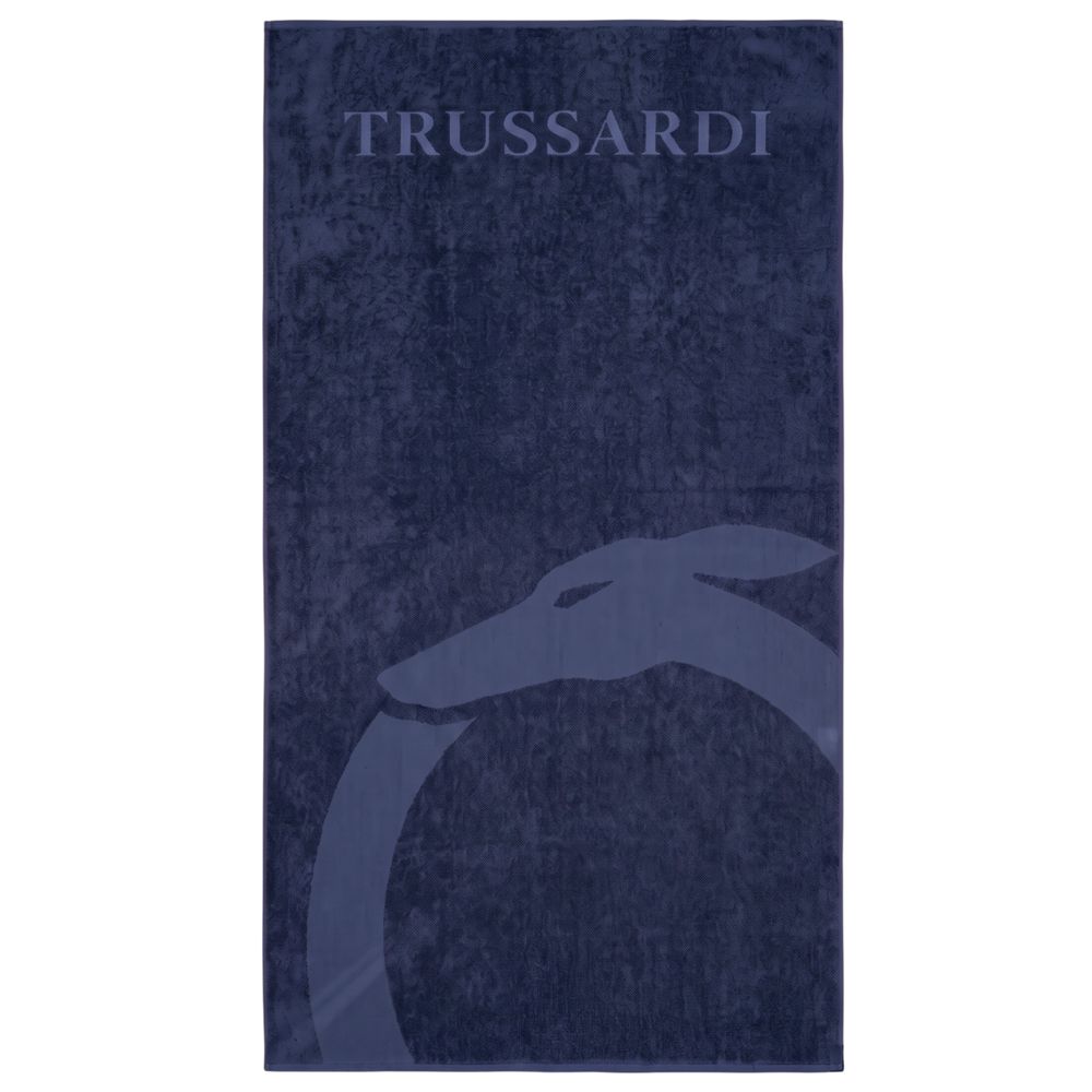 Blue Cotton Men's Beach Towel