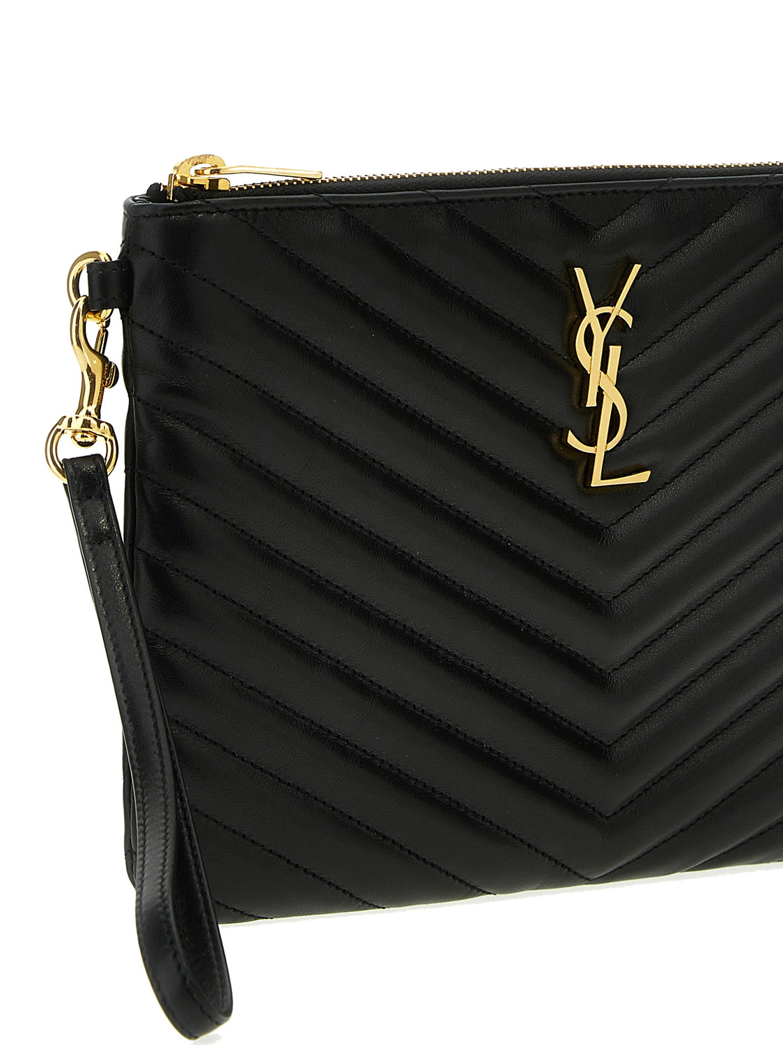 Black Calfskin Clutch Bag