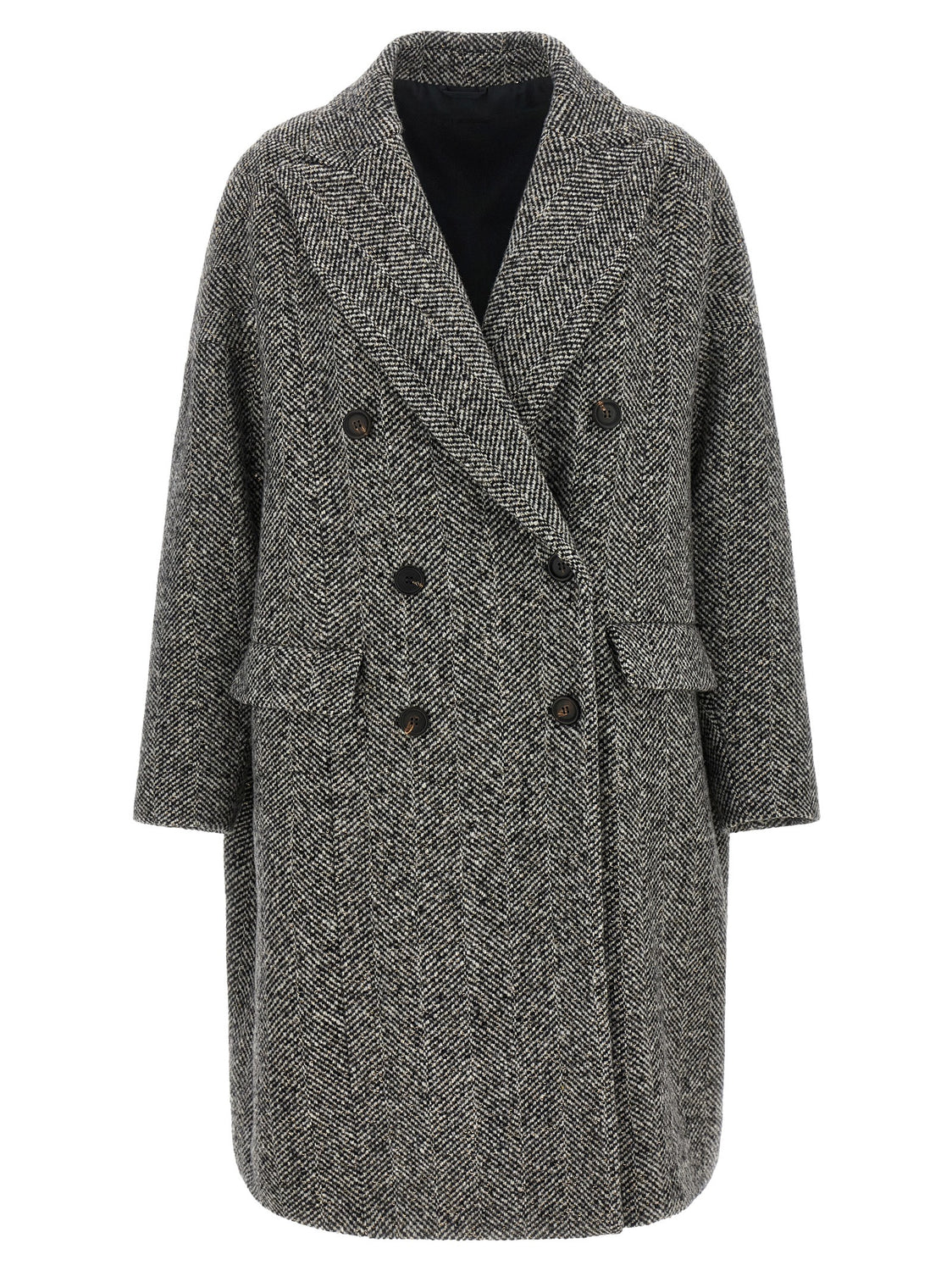 Gray Virgin Wool Coat
