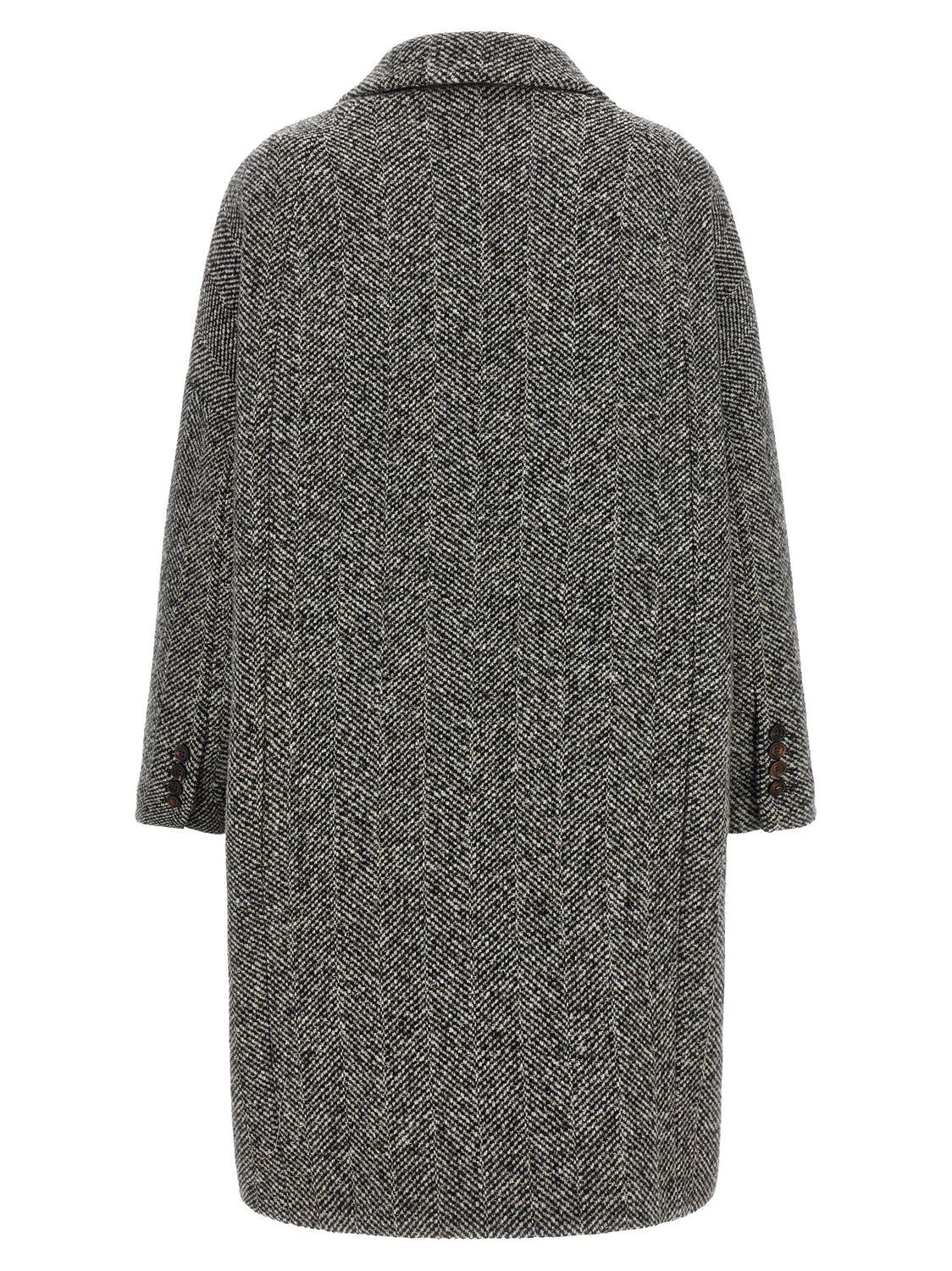 Gray Virgin Wool Coat