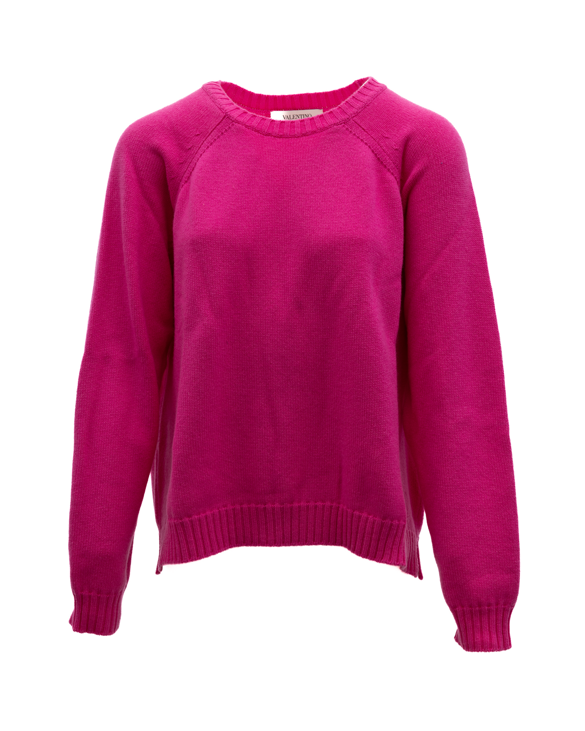 Women Knit Sweater in Fuchsia